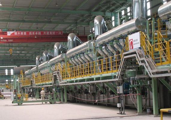Continuous annealing and pickling line (CAPL for stainless steel).